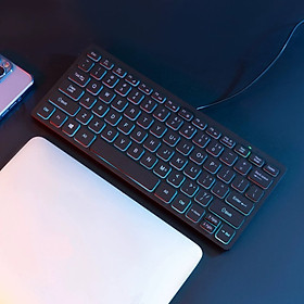 Bàn Phím có dây K1 mini nhỏ gọn có đèn led cho máy tính , Laptop hàng nhập khẩu