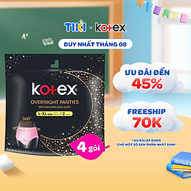 Combo Gói Kotex đêm dạng quần cõ M/L 2 quần