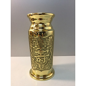 Mua Ống hương bằng đồng vàng (dành cho bàn thờ và khám thần tài   Bàn thờ Phật )  phong thuỷ   bộ thờ cúng