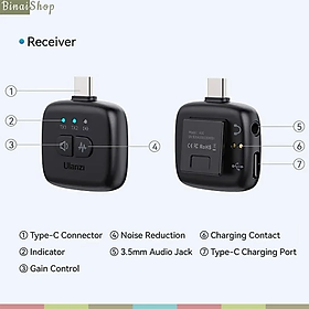 Mua Ulanzi A30 - Micro Cài Áo Không Dây  Khử Tiếng Ồn  Phạm Vi Thu 50m Cho Điện Thoại  Máy Ảnh DSLR - Hàng chính hãng