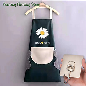 Tạp Dề Polime Không Thấm Nước, Sạch Sẽ Cute ( Tặng Vỉ Dán Tường To )