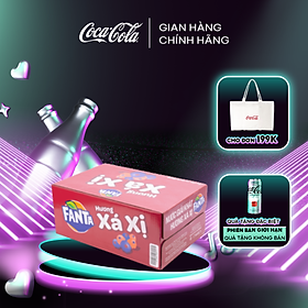 Thùng 24 Lon Nước Ngọt Giải Khát Có Gas Fanta Xá Xị 320ml/Lon Sale 4.4 Coca-Cola Official Store