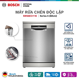 Mua Máy Rửa Chén Bát Độc Lập Bosch 14 bộ SMS6ECI11E- Series 6  màu inox đen - Hàng chính hãng