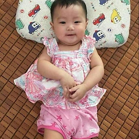 Gối cao su non cho bé sơ sinh chống bẹp đầu từ 0 đến 12 tháng