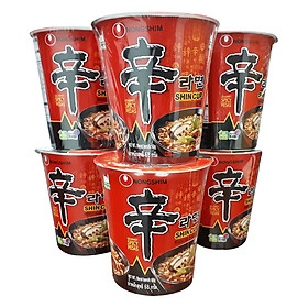 Combo 6 Mì Ly Shin Ramyun Nongshim (68g / Ly)