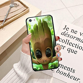 Ốp lưng điện thoại iPhone 5 viền silicon dẻo TPU  hình Baby Groot Mẫu 6