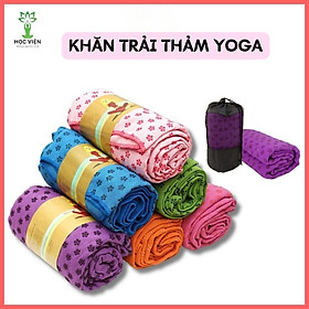 Khăn Trải Thảm Yoga Cao Cấp Chống Trượt - YOGA QG, Độ Bám Dính Cao, Thấm Hút Mồ Hôi - Tặng Kèm Túi Đựng Khăn