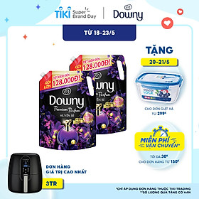 Combo 2 Túi Nước Xả Vải Downy Hương Nước Hoa Huyền Bí (2.3L/ Túi) - Công nghệ nước hoa mới - Lưu hương bền lâu