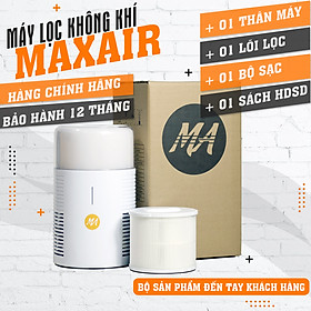 Máy lọc không khí Max Air MA025 lọc 99,97% bụi mịn, khử khuẩn, diệt nấm mốc, hàng chính hãng