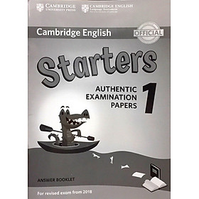 Cambridge English Starters 1 for Revised Exam from 2018 Ans Booklet