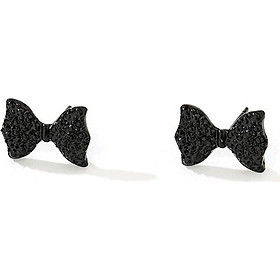 Bông tai hình nơ đen BT85 Huyền bí