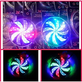 BỘ 2 CÁI ĐÈN LED TRANG TRÍ XE MÁY ÔTÔ SÁNG ĐẢO MÀU XOAY CHONG CHÓNG CỰC ĐẸP 