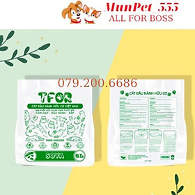 Cát đậu nành TFOR 6L vệ sinh cho mèo an toàn bảo vệ môi trường