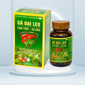 ￼Giải độc gan cà gai leo - xạ đen 50 Viên - Giúp bổ gan, bảo vệ tế bào gan, giải độc gan, Vinaphar