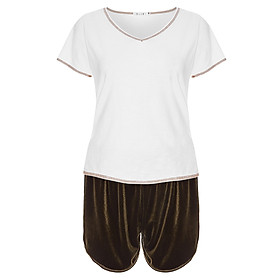 >> BÁO GIÁ ĐỒ BỘ MẶC NHÀ NỮ - COTTON CAO CẤP - THƯƠNG HIỆU ELLE LM1903 | Shopee Lazada Sendo Tiki mới nhất 109 Đồ bộ mặc nhà Nữ - Quần ngắn - Cotton Cao Cấp - Thương hiệu ELLE LM1904