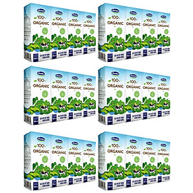 COMBO 6 LỐC SỮA TƯƠI TIỆT TRÙNG VINAMILK 100% ORGANIC KHÔNG ĐƯỜNG-LỐC 4 HỘP X180ML