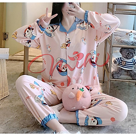 Bộ Bầu Pijama Dài Tay Quần Dài Và Sau Sinh siêu đẹp