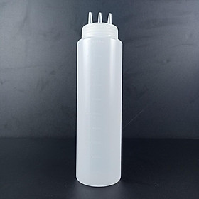 Mua Bình nhựa 3 đầu đựng tương  sữa đặc  nước sốt có vạch chia định lượng