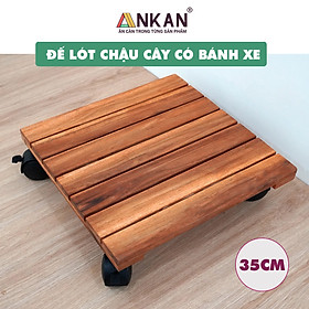 Mua Đôn Chậu Cây Cảnh Có Bánh Xe Cỡ Lớn 35Cm Thích Hợp Đặt Chậu Cây Trong Nhà Thuận Tiện Di Chuyển Màu Vàng