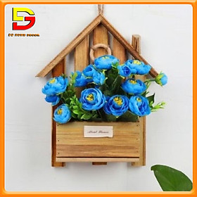 Mua Giỏ Hoa Treo Tường Cắm Sẵn Nhiều Mẫu Cao 27cm Hoa Giả Trang Trí Nhà Cửa DG-44