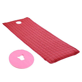 Beauty Salon Massage Bed Mattress Sheet Red & Pink Face Rest Cradle Cover