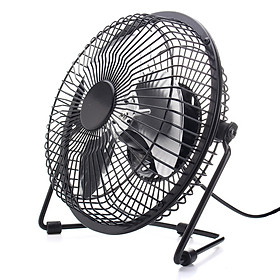 6'' USB Solar Panel Powered Iron Fan 5W Panel Outdoor Home Cooling Ventilation
