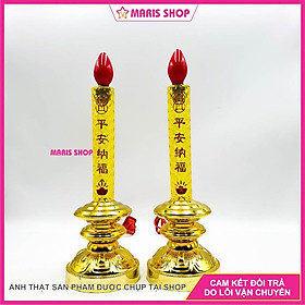 Mua  GIÁ MỘT CẶP  Đèn Nến Điện Tử Để Bàn thờ Cao Cấp  Đèn Cầy Nến Để Bàn Thơ  Đèn Thờ Cúng  Đèn Bàn Thờ