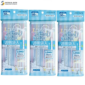 Mua Set 50 ống hút dài Flexible Straw φ6mmx250mm - Hàng nội địa Nhật Bản