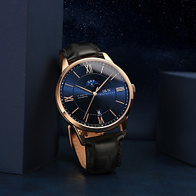 Đồng hồ nam chính hãng I&W Carnival 528G-D2 hàng mới fullbox,Kính chống xước,Chống nước ,BH 24 tháng,Máy cơ (Automatic),mặt tròn dây da nâu xịn