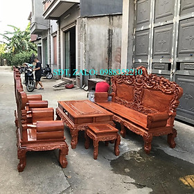 Mua Bộ Bàn Ghế Hoàng Gia Vách Trơn Gỗ Hương Đá