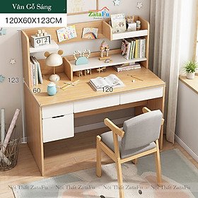 Mua Bàn Học Cho Bé BLV-21 - 120 x 60 x 123cm - Vân gỗ sáng