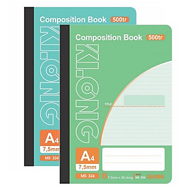 Lốc sổ kẻ ngang may dán gáy Composition book A4 / Sổ Klong 308 / 309 / 310 / 311 / 320 / 324