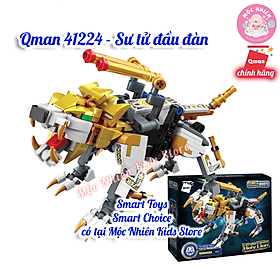 Đồ chơi lắp ráp xếp hình Qman 41224 và Qman 41219 – Robot mãnh thú biến hình Cube of Mechanical Beasts