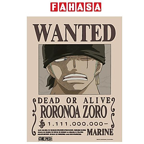 Poster One Piece V2 - Lệnh Truy Nã Zoro - TeenBox