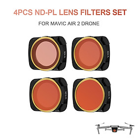 for DJI Mavic Air 2 Drone 4pcs Lens Filter Set ND4-PL ND8-PL ND16-PL ND32-PL Filter Combo Multi-coated Filters Camera