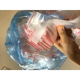 Mua Túi zip vuốt mép đỏ 6cm x 10cm loại dày đẹp