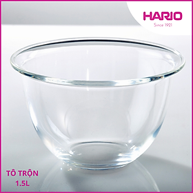 Tô thủy tinh chịu nhiệt Hario 1.5L Ø18.7cm MXP-150-BK Dùng được lò viba, lò nướng
