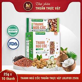 Hình ảnh Thanh Ngũ Cốc Thuần Thực Vật Lolifood 250g (10 gói x 25g) - Cung Cấp Vitamin và Khoáng Chất, Giúp Cân Đối Dinh Dưỡng, Tốt Cho Sức Khỏe, Bổ Sung Chất Đạm và Chất Xơ, Tốt Cho Tim Mạch, Huyết Áp - Người Ăn Kiêng, Ăn chay, Giảm Cân, Tiểu Đường