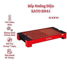 Mua Bếp nướng điện không khói SATO hợp kim nhôm đúc nguyên khối phủ chống dính cao cấp công nghệ Nhật Bản - Hàng chính hãng SATO