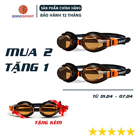 Combo 2 kính bơi Cleacco SG1670 , chống tia UV, chống sương mù, dây đeo đệm mắt silicone dẻo êm ái thoải mái - Hàng chính hãng