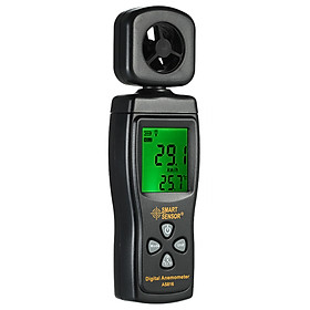 Máy Đo Tốc Độ Gió Có Đèn Nền Đen Smart Sensor