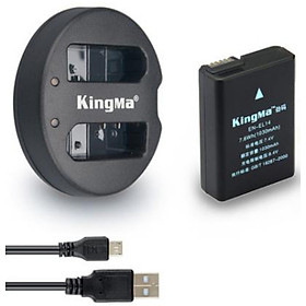 Bộ 1 pin 1 sạc đôi Kingma cho Nikon EN-EL14, Hàng chính hãng