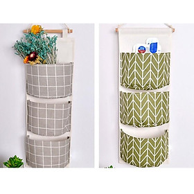Mua Giỏ Vải Treo Tường 3 Tầng Trang Trí Decor Nhà Cửa  Đựng Đồ Tiện Lợi