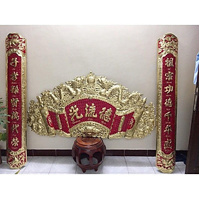 Mua Bộ Cuốn thư bằng đồng vàng nguyên chất kích thước 1m35