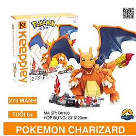 Đồ chơi lắp ghép xếp hình Pokemon hãng Keeppley + Tặng kèm thẻ bài Pokemon