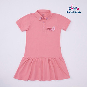 Váy Polo Chippo cho bé gái chất liệu 100% Cotton Váy thun sơ mi đi học Đầm
