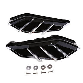 Left Right Mid-Frame Air Deflector Kit for Harley Touring Electra Glide 09-17
