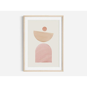 Mua Tranh treo tường | Tranh nghệ thuật trừu tượng - Earth Tone Abstract Shape Print  Boho Print  Poster Print 01