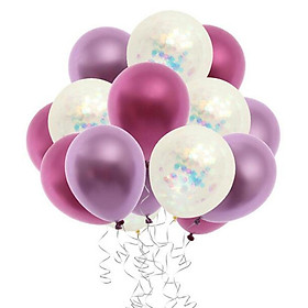 15pcs 12 inch Confetti Balloon Latex Balloon Wedding Party Birthday Decor A