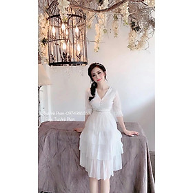 ĐẦM VOAN TẦNG TAY LỠ PHONG CÁCH TIỂU THƯ NHẸ NHÀNG NỮ TÍNH HÓT NHẤT 2019